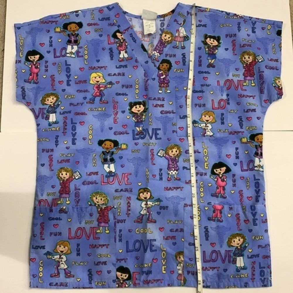 ✨Simply Basic Nurses Cartoons Scrubs Top - Picture 10 of 10